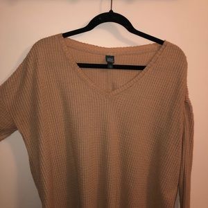 Wild Fable Long Sleeve V- Neck Thermal Tee